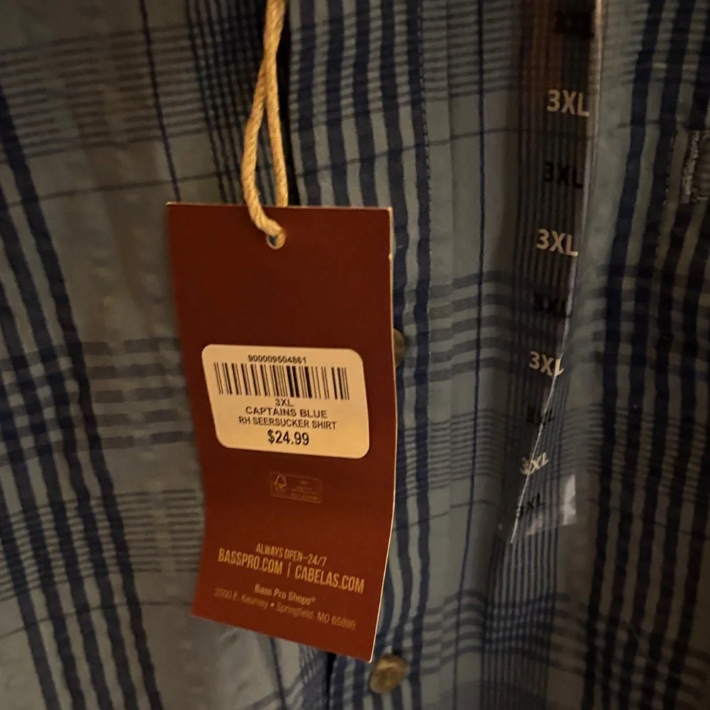 RedHead Casual Blue Checkered Shirt - Picture 4 of 6